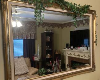 Large beveled mirror