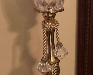 Electric candlestick crystal lamp