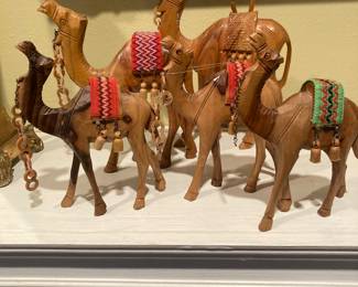 Wooden camels 