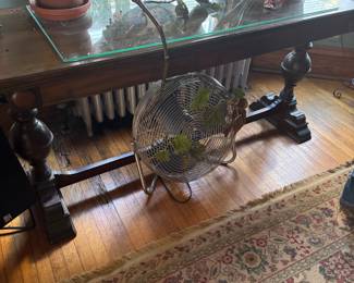 Vintage oak console table