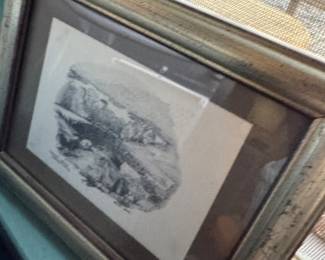 Piece: Landscape Sketch Name: Untitled Mountain & Valley Scene Price: $125