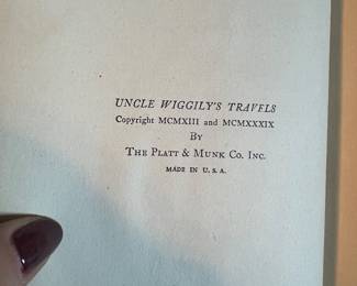 Uncle Wiggily’s Travels with Original Dust Jacket