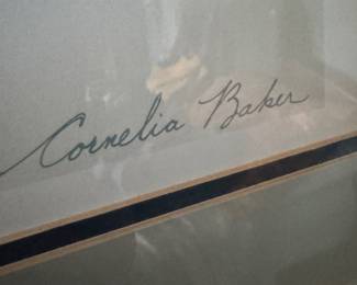 Piece: Alpine Ski Scene Name: “Winter at the Slopes” Signed: Cornelia Baker Price: $150