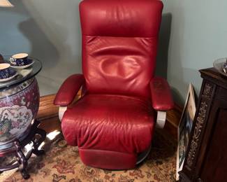 mcm vintage swivel recliner