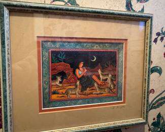 Santa Fe " Coyote Woman". by Southwestern artist Diana Bryer $40