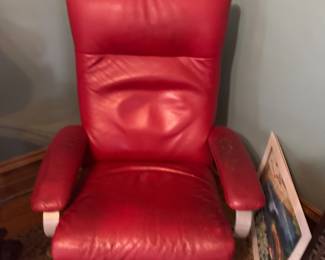 mcm vintage swivel recliner