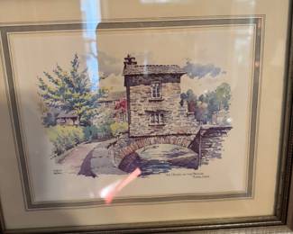 The House on the Bridge, Ambleside" by artist Kenneth Bromley. $60