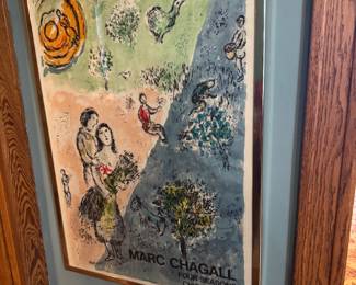 Piece: Four Seasons – Chicago Name: “Four Seasons” Signed: No (Exhibition Poster) Artist: Marc Chagall Price: $350