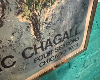 Piece: Four Seasons – Chicago Name: “Four Seasons” Signed: No (Exhibition Poster) Artist: Marc Chagall Price: $350