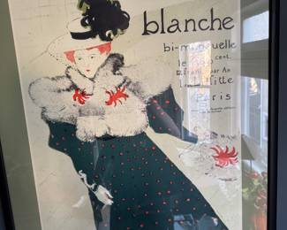 Piece: Toulouse-Lautrec Exhibition Poster Name: “Autour de La Revue Blanche” Galerie Maeght Framed Print Price: $395