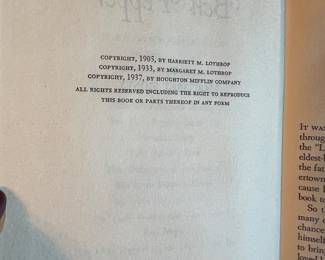 Vintage 1937 Ben Pepper – Five Little Peppers Story – Margaret Sidney – Houghton Mifflin – Original Dust Jacket