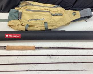 REDINGTON PATH 990-4 FLY FISHING ROD, 9ft, LINE 9, WITH TUBE & PATAGONIA SLING