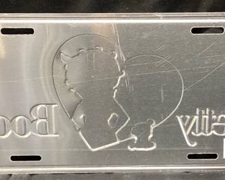 BETTY BOOP LICENSE TAG, 12in W