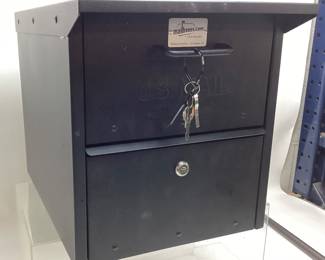 SALISBURY INDUSTRIES U.S. APPROVED LOCKING METAL MAILBOX WITH KEYS