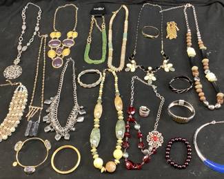 ASSORTED COSTUME JEWELRY, LOFT, CHICOâ€™S, GABRIELLE NY