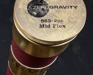 ORVIS ZERO GRAVITY 865-2 PIECE MID FLEX FLY FISHING ROD WITH ALUMINUM TUBE CASE