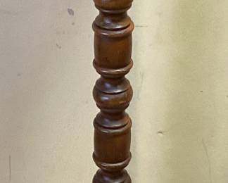 MAHOGANY PLANT STAND, 37in H NO SHIPPING PICKUP ONLY