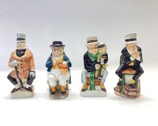  4 WOOD & SONS ENGLAND THE CHARLES DICKENS TOBY JUG COLLECTION