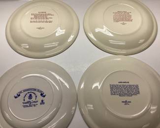  COLLECTIBLE SOUVENIR PLATES WASHINGTON D.C, ARKANSAS, ABRAHAM LINCOLN, ILLINOIS COLLECTIBLE WALL DISPLAY PLATES