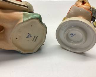  VINTAGE HUMMEL GOEBEL SCHOOL GIRL AND HUMMEL GOEBEL BOOKWORM