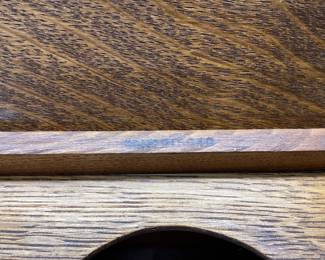 ANTIQUE OAK SMOKERâ€™S CABINET BEAUTIFUL CARVED WOOD CABINET WITH BRASS BOWLS