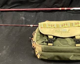 BERKLEY CHERRYWOOD C40 FLY ROD, GREYS GX500 REEL, FISHPOND TACTICAL BAG
