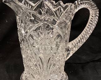 IMPERIAL GLASS COSMOS PATTERN PITCHER