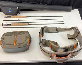 TFO BVK FLY FISHING ROD, TROUT ROD & REEL CASE, FISHPOND SWITCHBACK BELT SYSTEM
