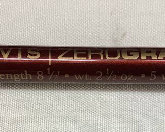 ORVIS ZERO GRAVITY 865-2 PIECE MID FLEX FLY FISHING ROD WITH ALUMINUM TUBE CASE