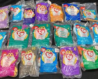 18 TY MCDONALDâ€™S HAPPY MEAL BEANIE BABY TOYS