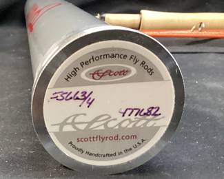 SCOTT F SERIES FLY ROD, 4 PIECE, 6-6-3 LINE, HIGH PERFORMANCE ROD FOR SMALL STREAMS & CREEKS. HAND CRAFTED IN MONTROSE, COLORADO. COMES WITH ALUMINUM TUBE CASE