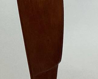 CARVED MAHOGANY MADONNA FIGURINE, 12.5in H