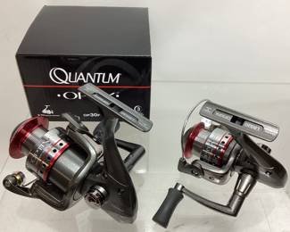 QUANTUM OPTIX 20 & 30 SPINNING FISHING REELS, MODELS OP30FA & OP20FA