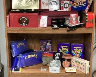 VINTAGE WINSTON AND CAMEL TOBACCIANA MEMORABILIA PICK UP ONLY