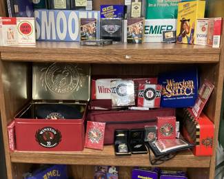 VINTAGE WINSTON AND CAMEL TOBACCIANA MEMORABILIA PICK UP ONLY