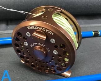 WETFLY ANTIGUA 3 PIECE FLY ROD & HEADWATERS FLY REEL COMBO, 8ft NITROGLASS ROD SLOW ACTION, S-GLASS