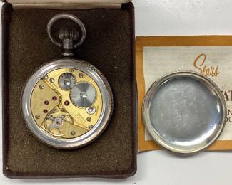 VTG. SEARS ROBUCK 17 JEWEL POCKET WATCH WATCH IS FUNCTIONAL. BICENTENNIAL SERIES WITH ARNEX TIME CO. INC. MECHANISM