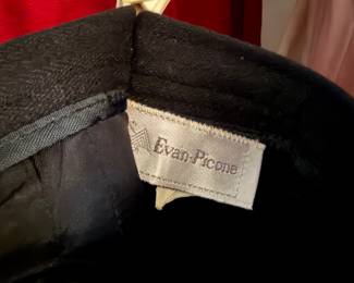 Evan-Picone garment, Evan-Picone is renowned for its impeccable tailoring and high-quality fabrics.  |Classic Black | $60 