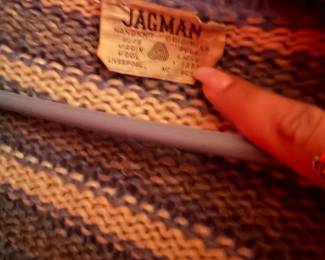 Vintage Jagman Hand-Knit Wool Sweater | 100% Pure Virgin Wool |  $60
