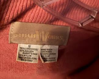 StitchWorks Angora Blend Cardigan | Good vintage condition; the knit is plush and the original brand and care labels are perfectly intact. Price | 