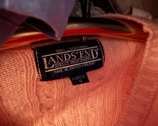  Lands' End Lambswool Cable-Knit Sweater | 100% Pure Lambswool | $45