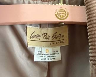 Carson Pirie Scott & Co. Corduroy Blazer | 100% Cotton Shell / 100% Polyester Lining |  %70