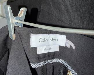 Classic Calvin Klein Black Petite Trousers | $96