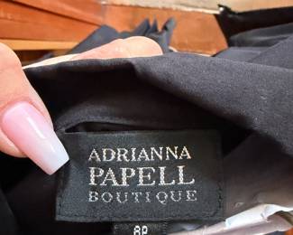 Adrianna Papell Boutique Black Petite Garment | high-quality black fabric with a refined matte finish | $50