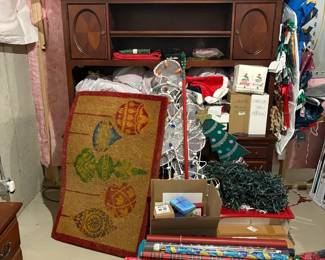 Christmas Decorations Credenza Sold Separately