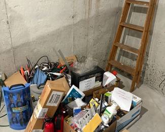 Keller Ladder, Pliers Set, Screwdrivers, Smoke Extinguishers, Home Security And Other Item