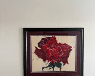  005 Print Entitled Rose By Artist Susan Anderson