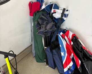 Folding Chairs And Snow Tubes