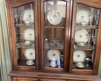 lenox autumn fine china and china hutch cabinet