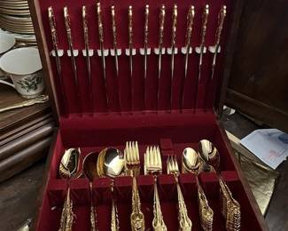 estia goldplated silverware